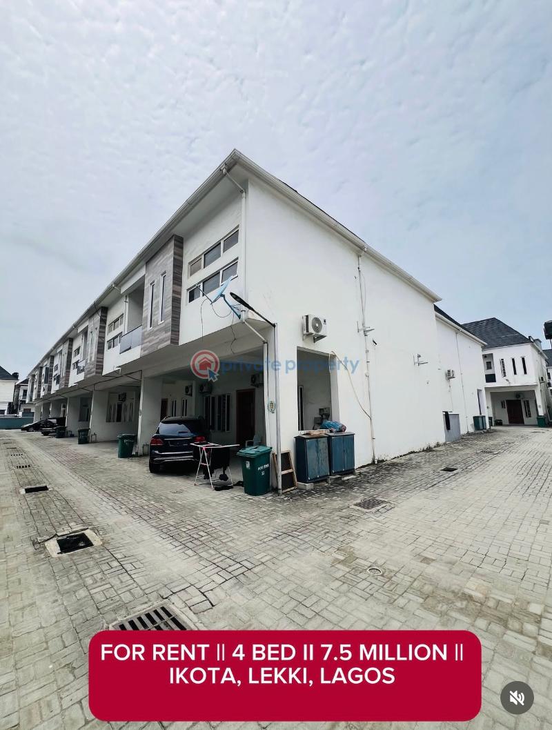 4 bedroom Terraced Duplex For Rent Ikota Lekki Lagos - 0