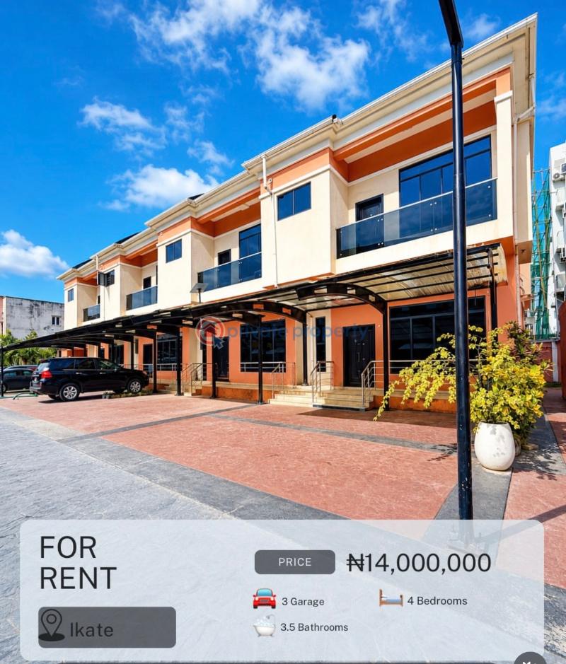 4 bedroom Terrace For Rent Ikate Lekki Lagos - 0