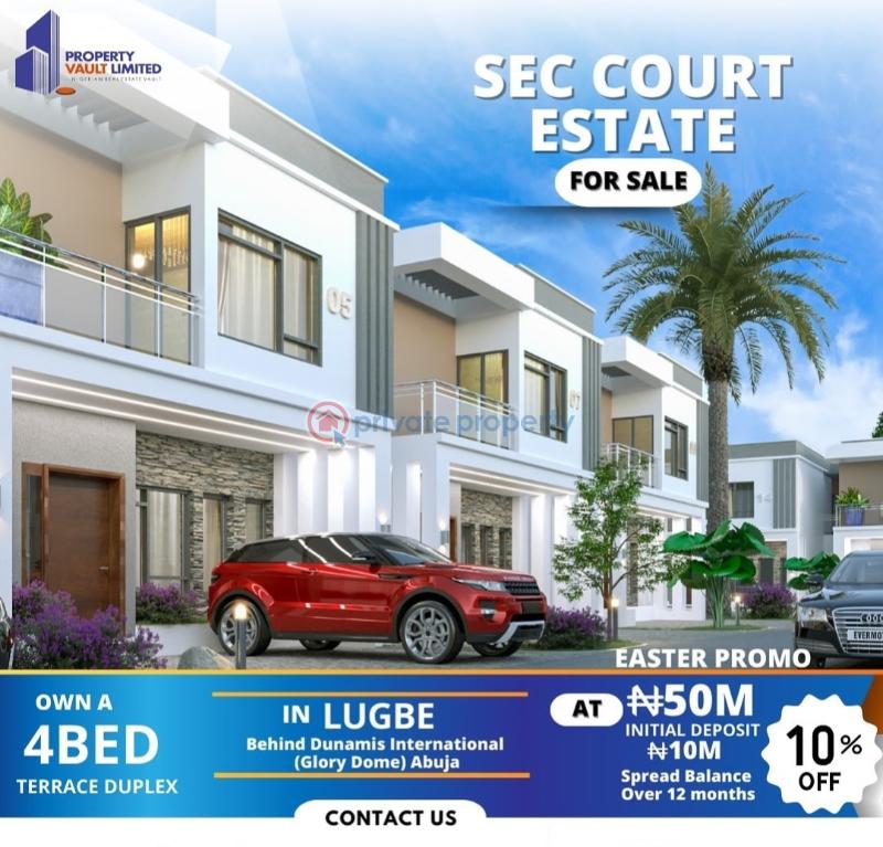 5 bedroom Terraced Duplex For Sale Sec Court Estate Lugbe Lugbe Abuja Phase 4  - 0