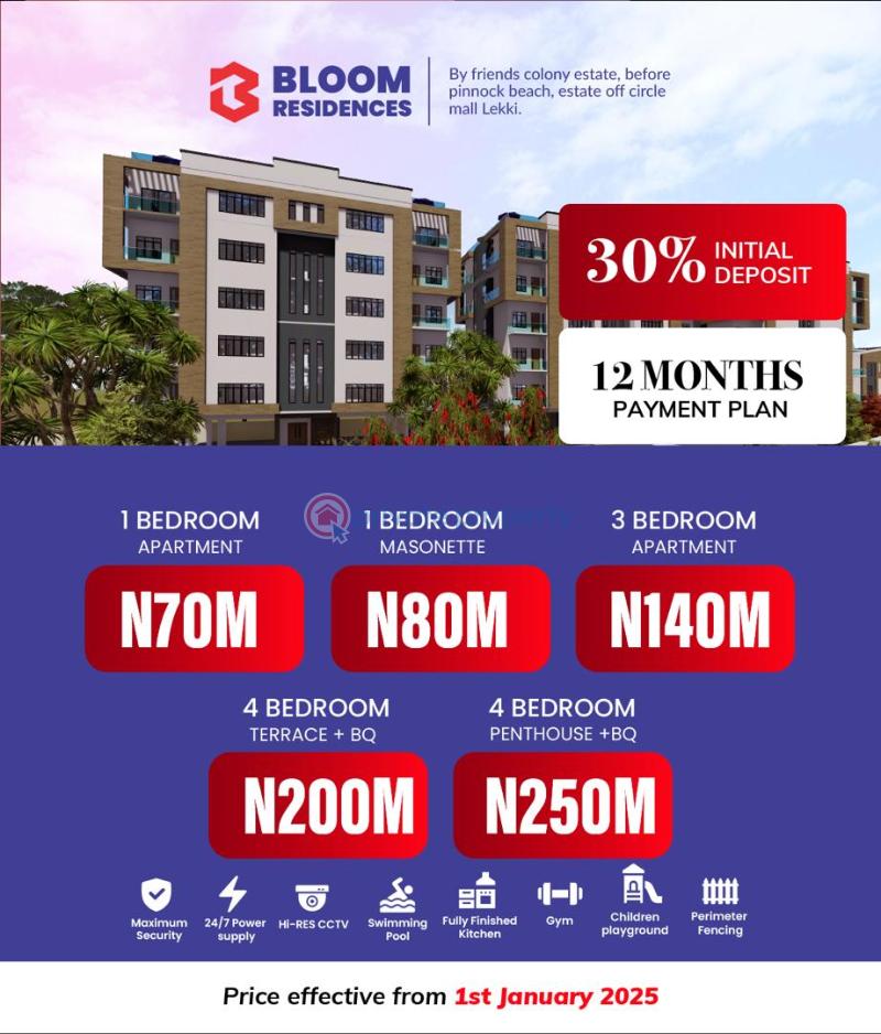 4 bedroom Terraced Duplex For Sale Lekki Phase 1 Lagos