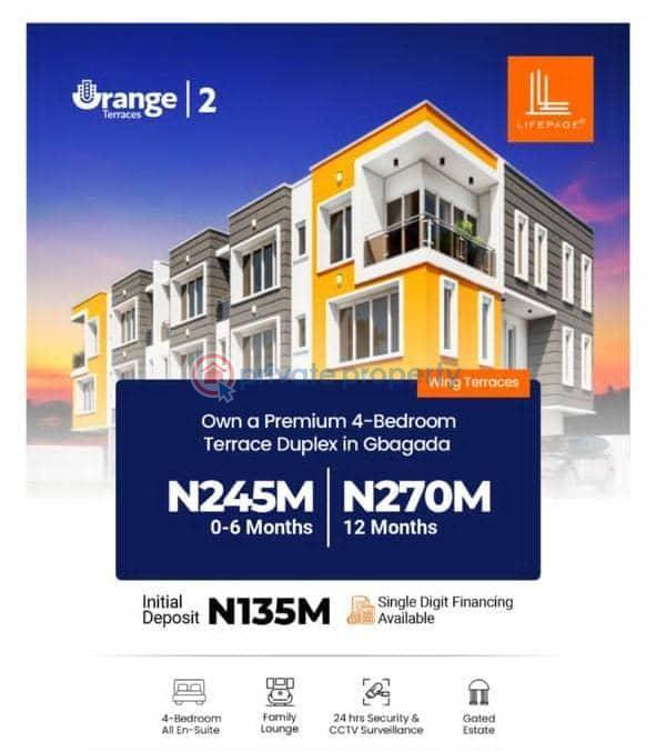 4 bedroom Duplex For Sale Orange Terrace Estate Gbagada Lagos - 2