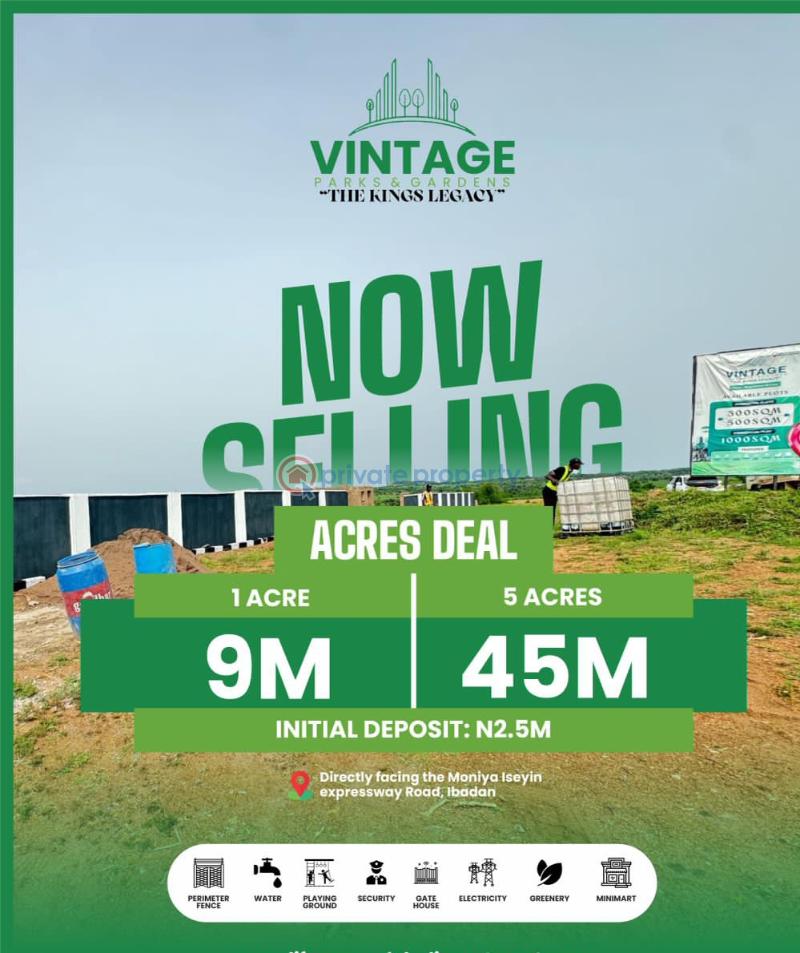Mixed use Land For Sale Vintage Parks And Garden Estate With Instant Allocation On Initial Deposit Moniya Ibadan Oyo