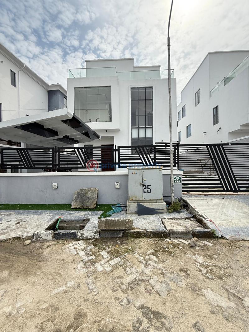 5 bed  exquisitely built 5 bedroom fully detached duplex with rooftop terrace.. - 12 5 bedroom Detached Duplex For Sale Osapa London Lekki Lagos - 12