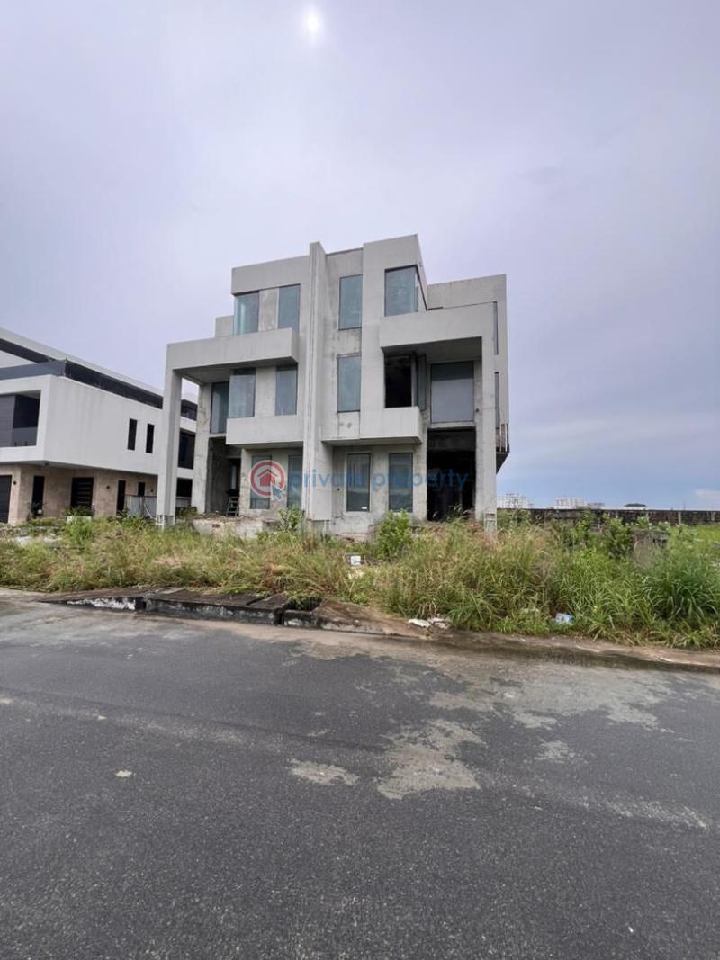 5 bed semi-detached carcass available. ikate - cowrie creek rstate 5 bedroom Semi detached Duplex For Sale Cowrie Creek Estate Ikate Ikate Elegushi Lekki Lagos