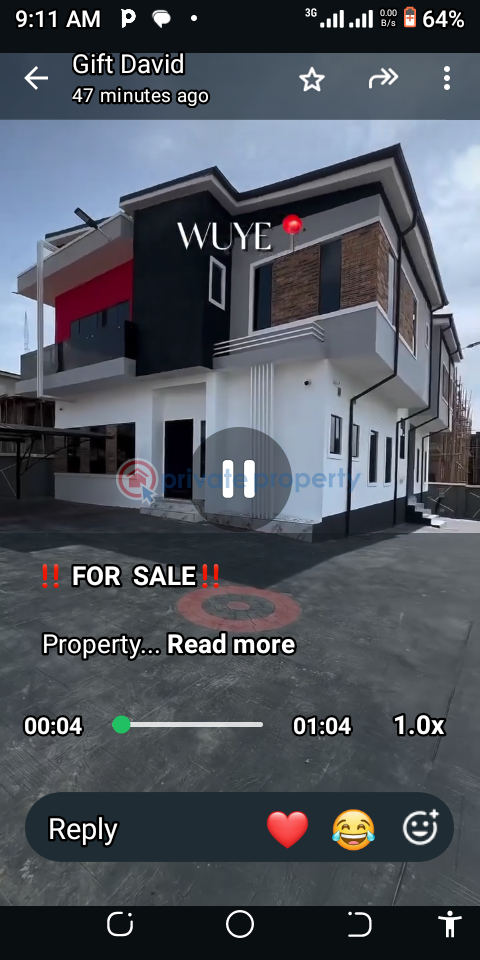 5 bedroom Detached Duplex For Sale Wuye Abuja Phase 2  - 2