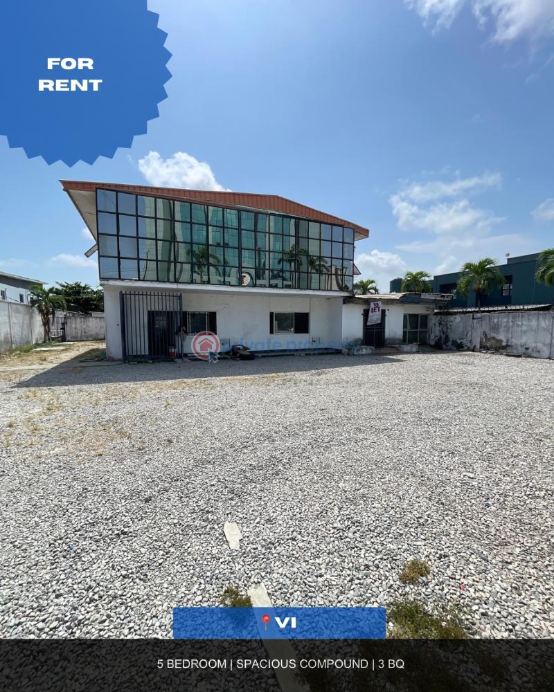 5 bedroom Detached Duplex For Rent Ajose Adeogun Victoria Island Lagos - 0