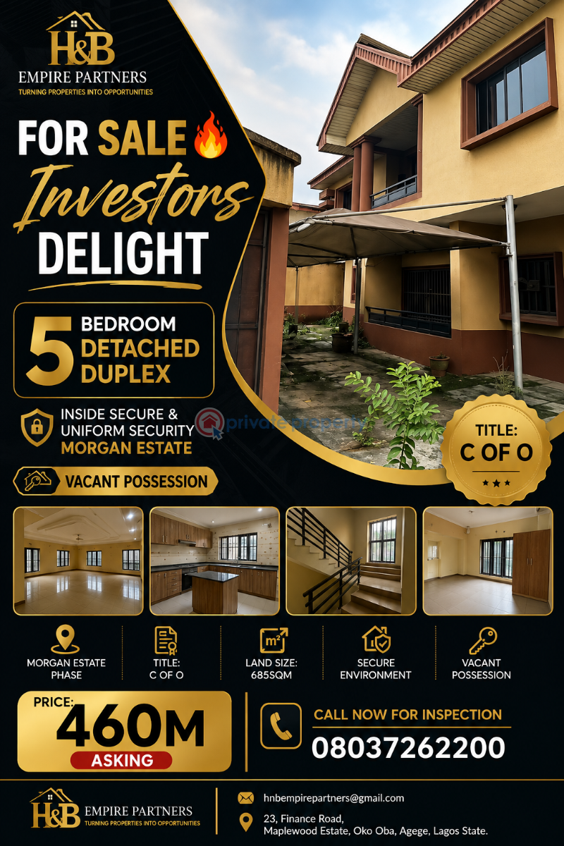 House For Sale Secured Street In Morgan Estate Morgan Estate Ojodu Lagos - 0