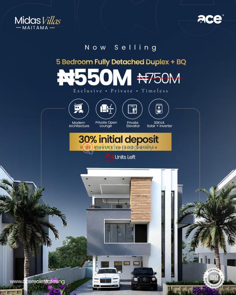 5 bedroom Duplex For Sale Ace Midas Villas, Uphill District, Maitama Maitama Abuja Phase 1  - 17