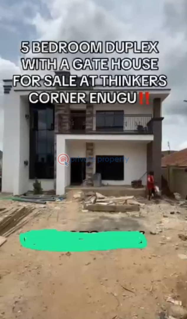 5 bedroom Detached Duplex For Sale Thinkers Corner Enugu Area  - 0