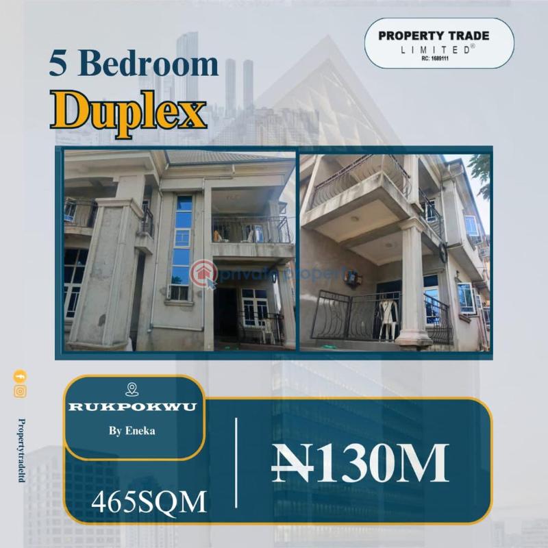5 bedroom Duplex For Sale Rupkpokwu Port Harcourt Rivers