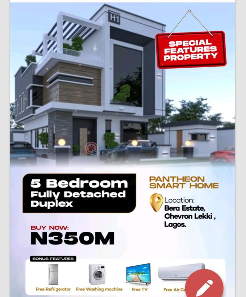 5 bedroom Duplex For Sale Orchid Road Pantheon Bridge Lafiaji Lekki Lagos