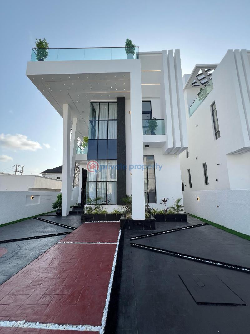 5 bedroom fully detached duplex with cinema, pool and gym in chevron - 2 5 bedroom Duplex For Sale Chevron Drive Lekki Lagos - 2