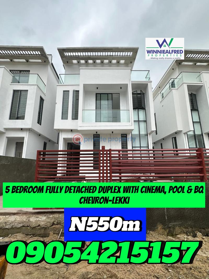 5 bedroom Detached Duplex For Sale Chevron Drive Lekki Lagos - 0