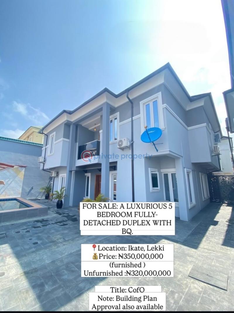 5 bedroom Detached Duplex For Sale Ikate Elegushi Lekki Lagos - 0