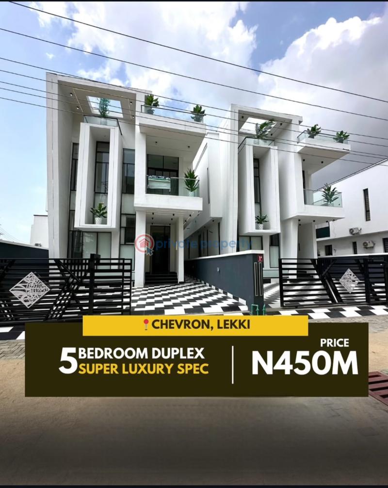 5 bedroom Detached Duplex For Sale Chevron Lekki Chevron Drive Lekki Lagos - 0