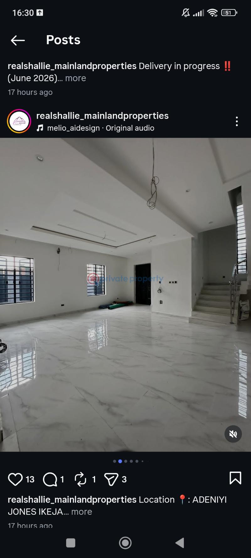3 bedroom Detached Duplex For Sale Adeniyi Jones Ikeja Lagos - 1