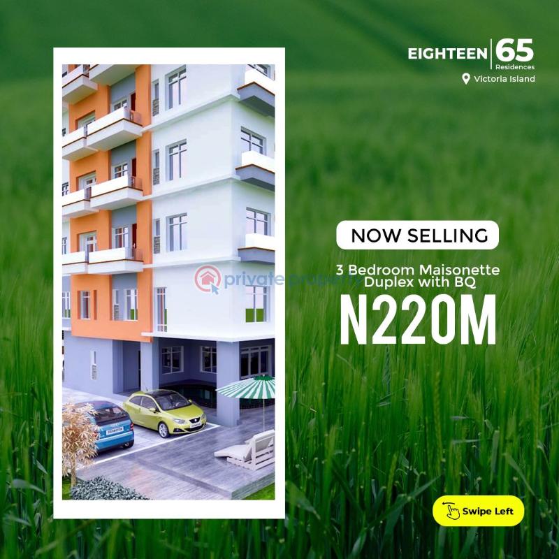 3 bedroom Block Of Flats For Sale Eighteen 65 Estate Victoria Island Lagos - 1