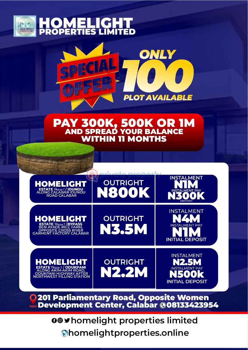Residential Land For Sale 8 Miles Calabar Cross River