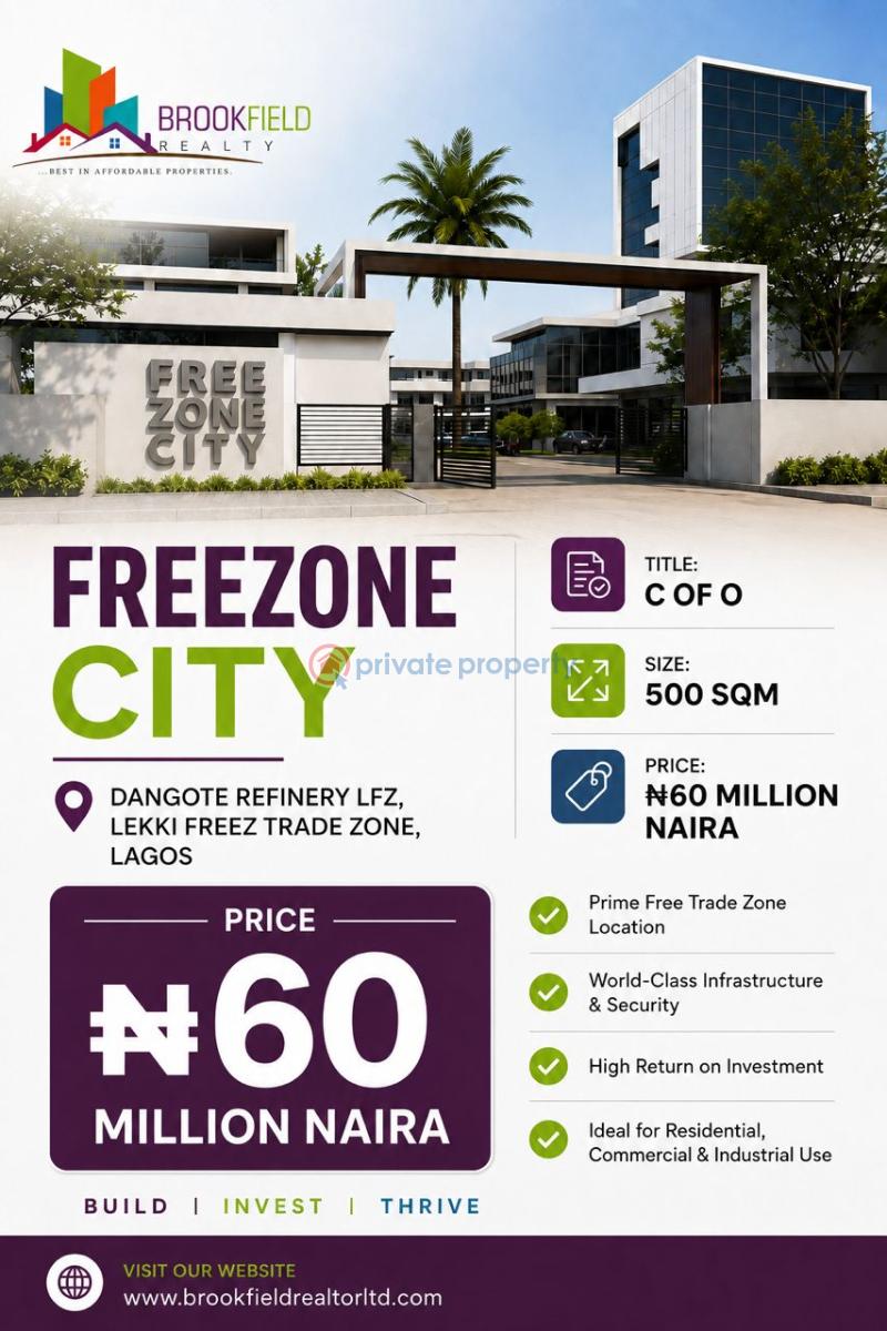 Commercial Land For Sale Free Zone City Eleko Ibeju-Lekki Lagos - 0
