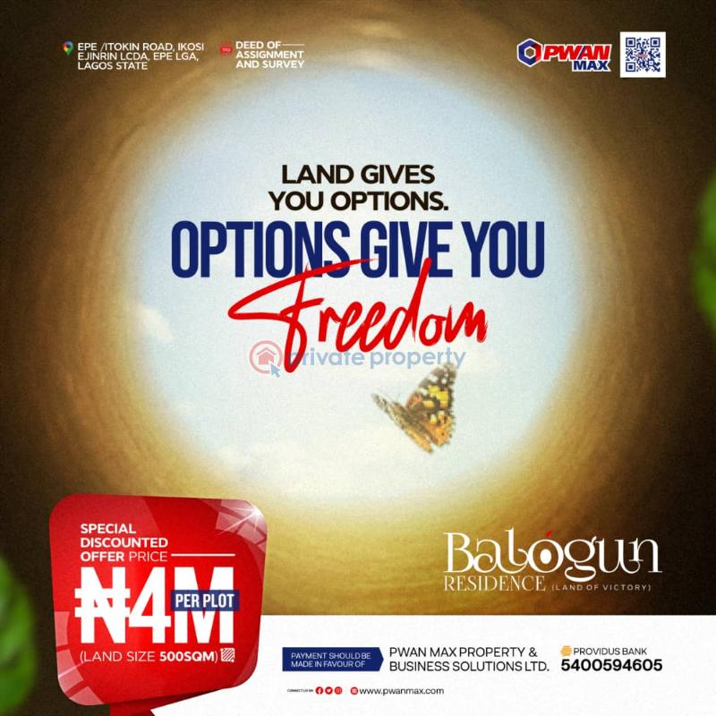 Mixed use Land For Sale Itokin Road Epe Lagos