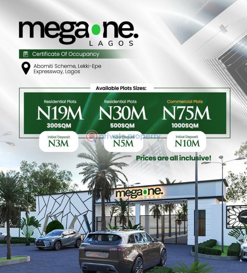 Mixed use Land For Sale Lekki Epe Expressway Megaone Estate Ibeju-Lekki Lagos