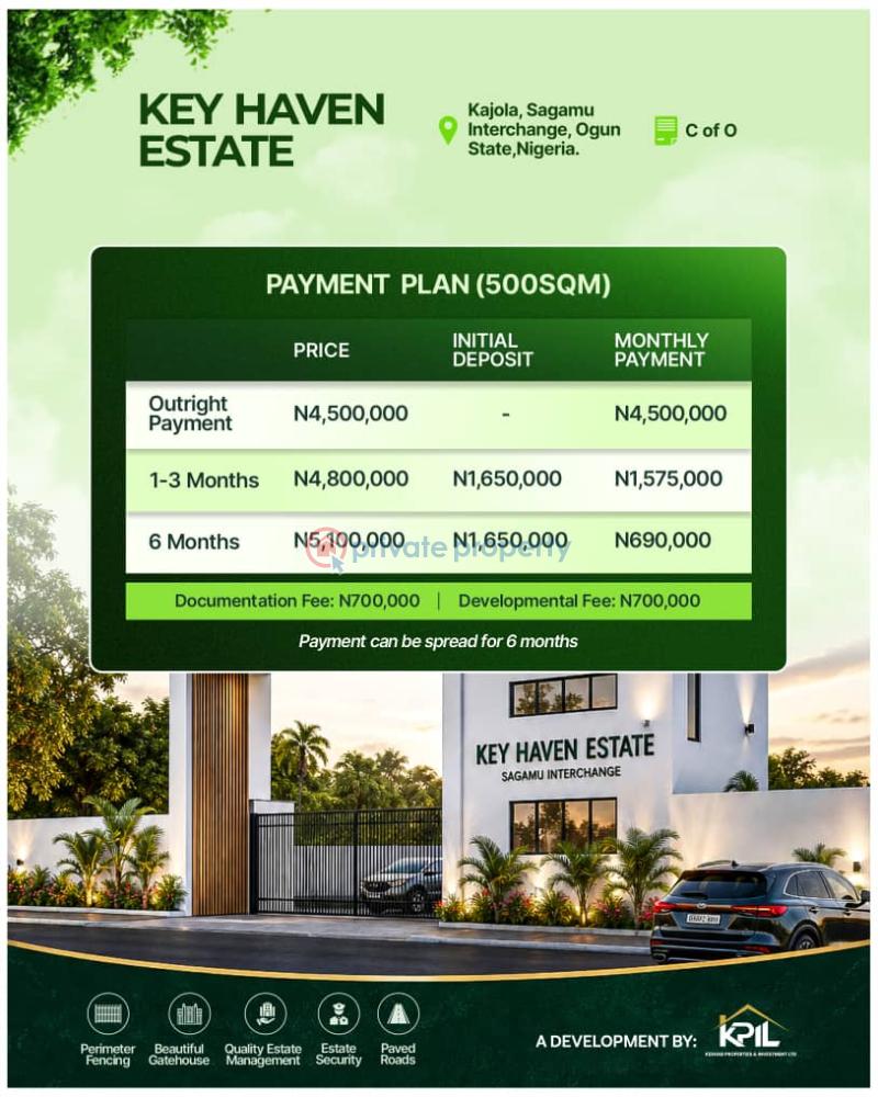 Mixed use Land For Sale Kajola Sagamu Ogun - 1