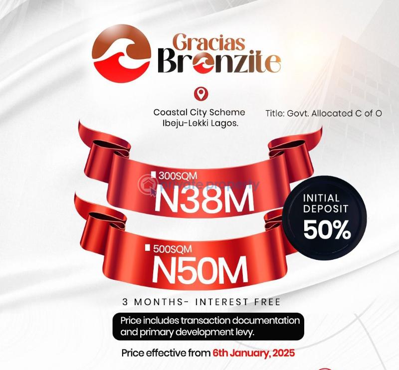 Residential Land For Sale Off Lekki Express Way Gracias Bronzite Eleko Ibeju-Lekki Lagos