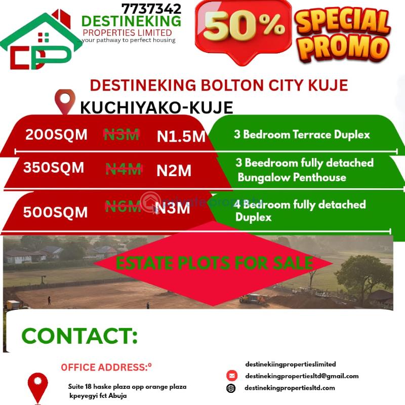 3 bedroom Residential Land For Sale Kuchiyako Kuje Abuja Phase 4 