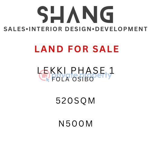 Residential Land For Sale Fola Osibo Lekki Phase 1 Lagos