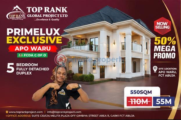 5 bedroom Residential Land For Sale Opp African Medical Center Apo Waru Apo Abuja Phase 2 