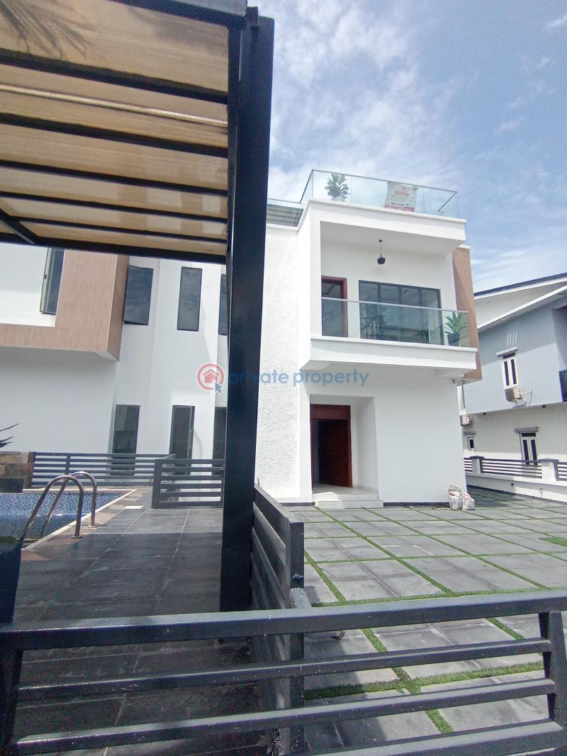 Fully detached 5bedroom brand new mansion with pool - 17 5 bedroom Duplex For Sale Victory Park Estate Osapa London Lekki Lagos - 17