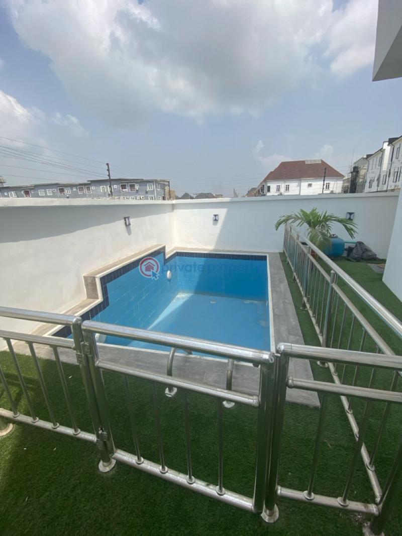 5bedroom contemporary smart home with  bq & pool - 2 5 bedroom Detached Duplex For Sale 2nd Toll Gate Lekki Lagos - 2