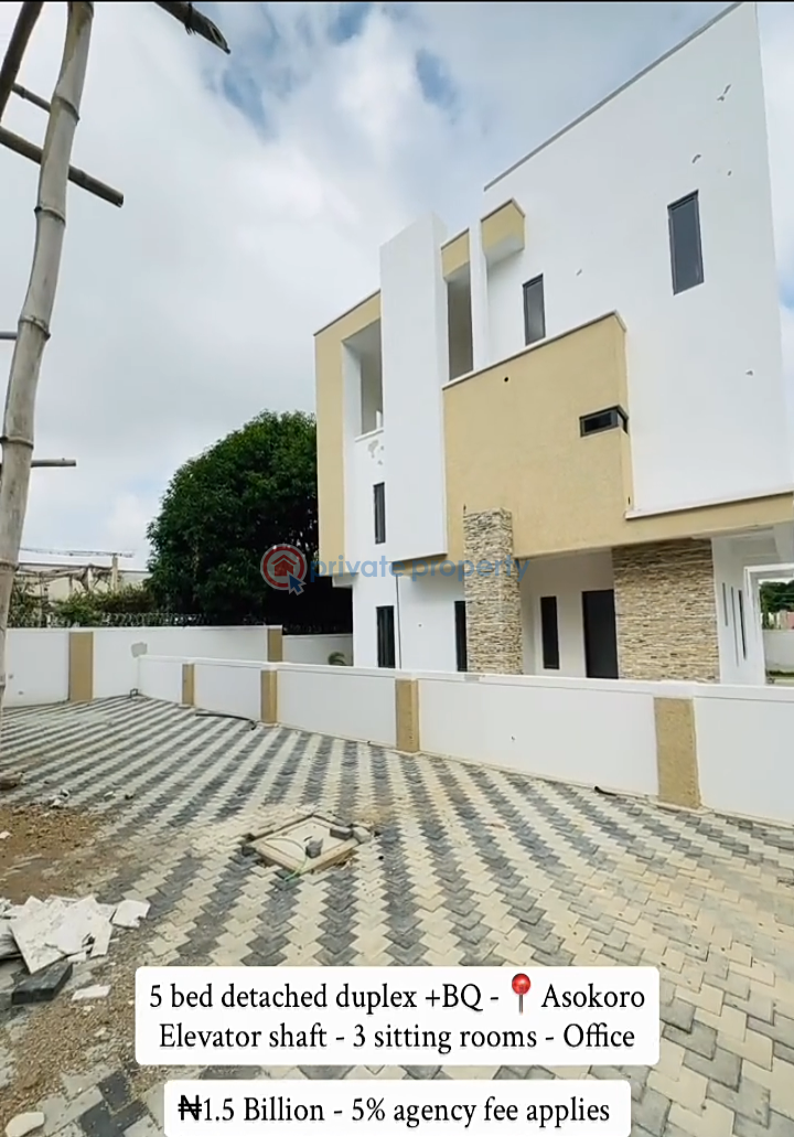 5 bedroom Detached Duplex For Sale Asokoro Abuja Phase 1  - 1