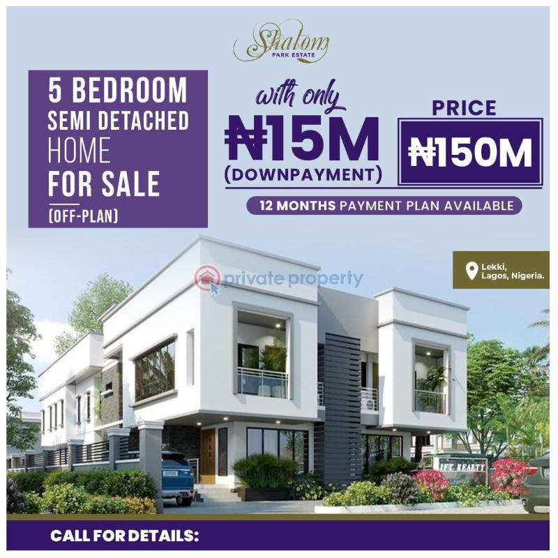 5 bedroom Semi detached Duplex For Sale Shalom Park Estate With Beautiful Estate Layout Abijo Ajah Lagos - 3