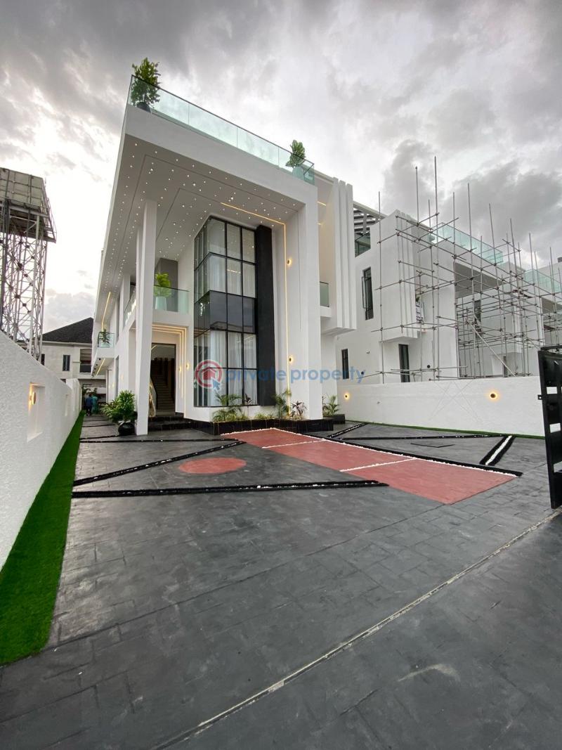 5bedrooms fully-detached duplex with bq for sale!! - 1 5 bedroom Detached Duplex For Sale Chevron Lekki Lekki Lagos - 1