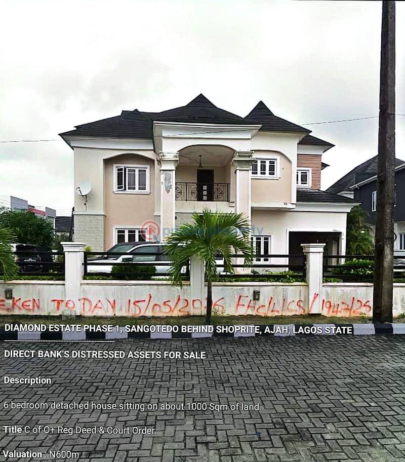 6 bedroom Duplex For Sale Diamond Estate Phace 1 Sangotedo Ajah Lagos