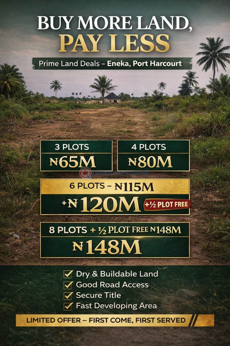 Commercial Land For Sale Chinyere Maternity Road, Eneka, Port Harcourt, Rivers State. Abuja Phase 1  - 2