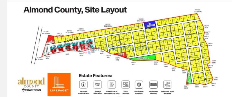 Mixed use Land For Sale Mowe Town Almond County Lagos Extension Ogun - 2