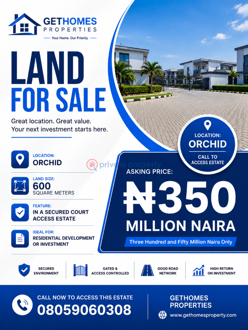 Residential Land For Sale Orchid Lafiaji Lekki Lagos
