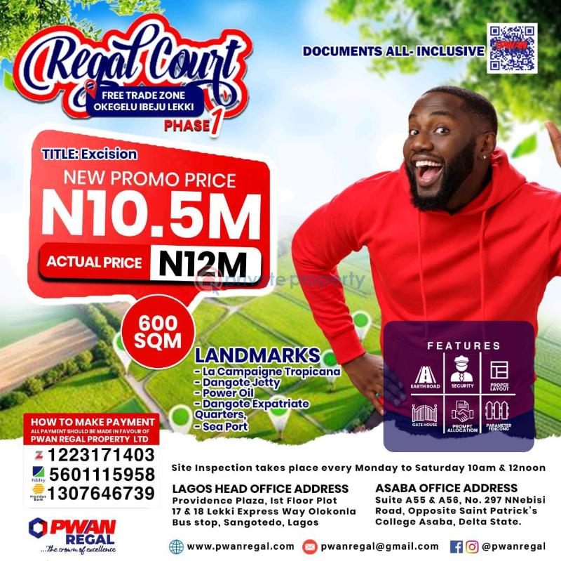Mixed use Land For Sale La Campaigne Tropicana Free Trade Zone Ibeju-Lekki Lagos