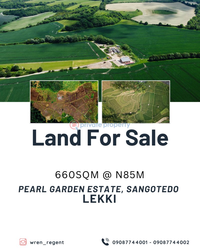 Residential Land For Sale Pearl Garden Estate Sangotedo Ajah Lagos