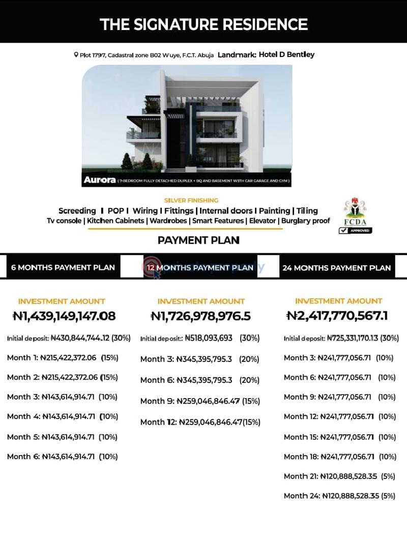 7 bedroom Detached Duplex For Sale Wuye Abuja Phase 2  - 0