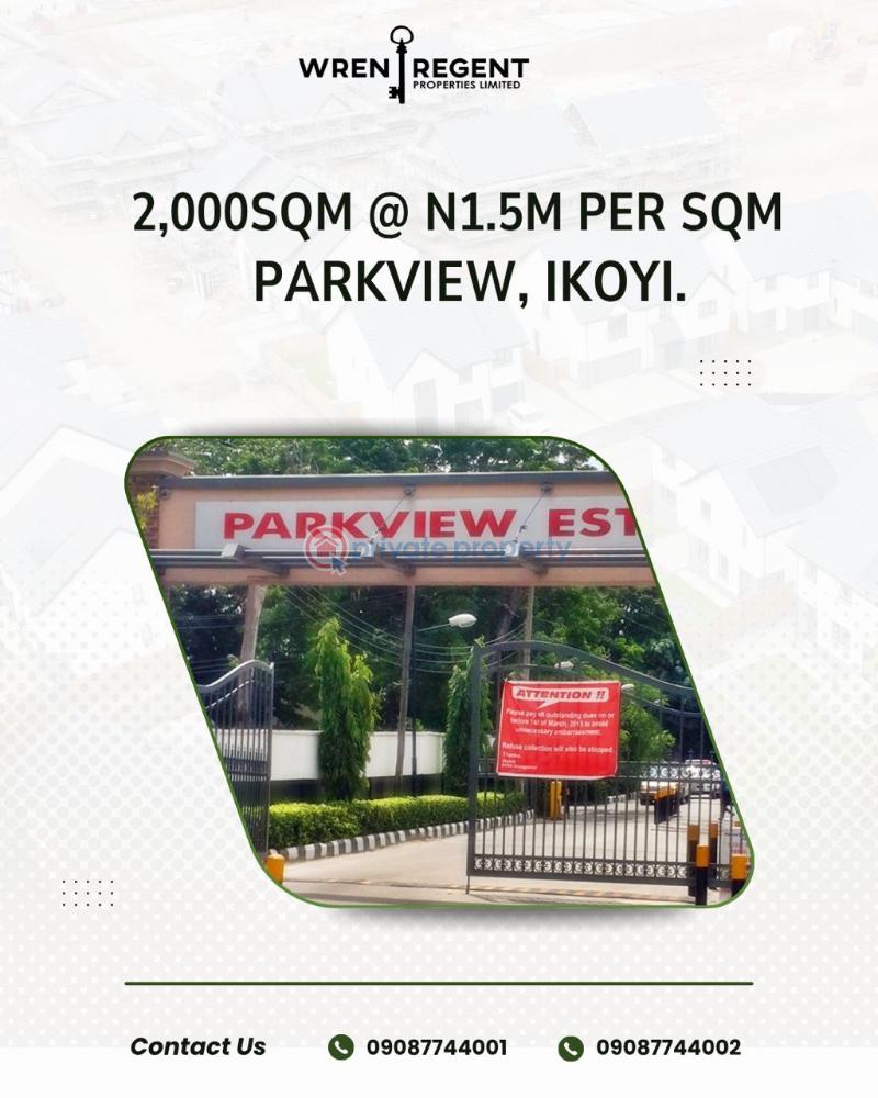 7000sqm & 2,000sqm land - 1 Land For Sale Ikoyi Lagos - 1