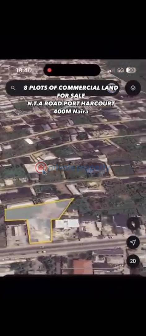 8 bedroom Commercial Land For Sale Nta Road Magbuoba Port Harcourt Rivers