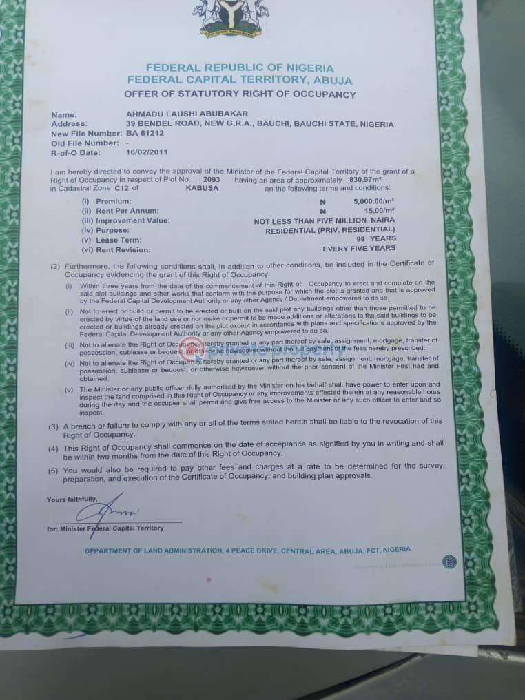 Residential Land For Sale Not Estate Plot Kabusa Abuja Phase 3 