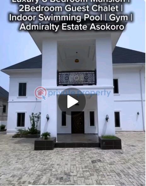 8 bedroom Detached Duplex For Sale Admiralty Estate. Asokoro Abuja Phase 1 