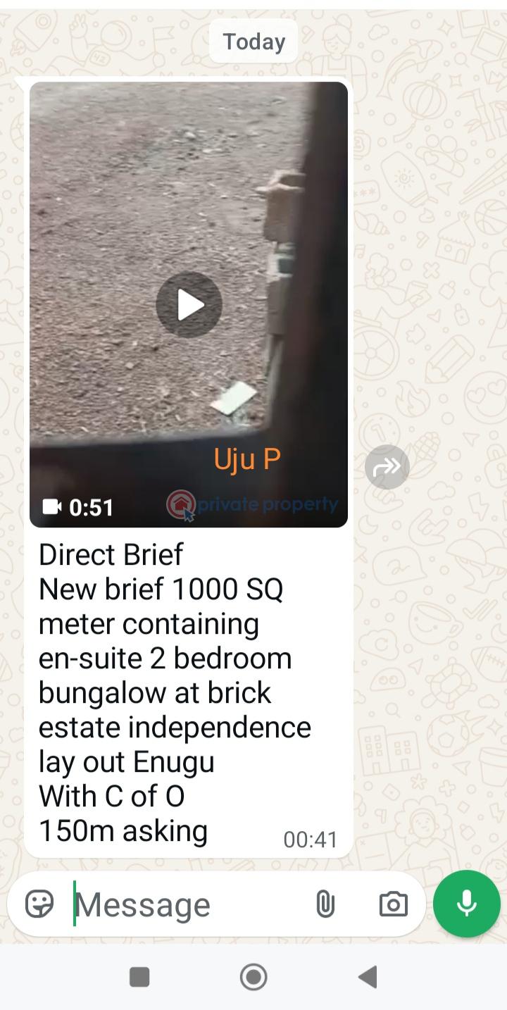 Land For Sale Bricks Estate Independence Layout Enugu Area  - 1