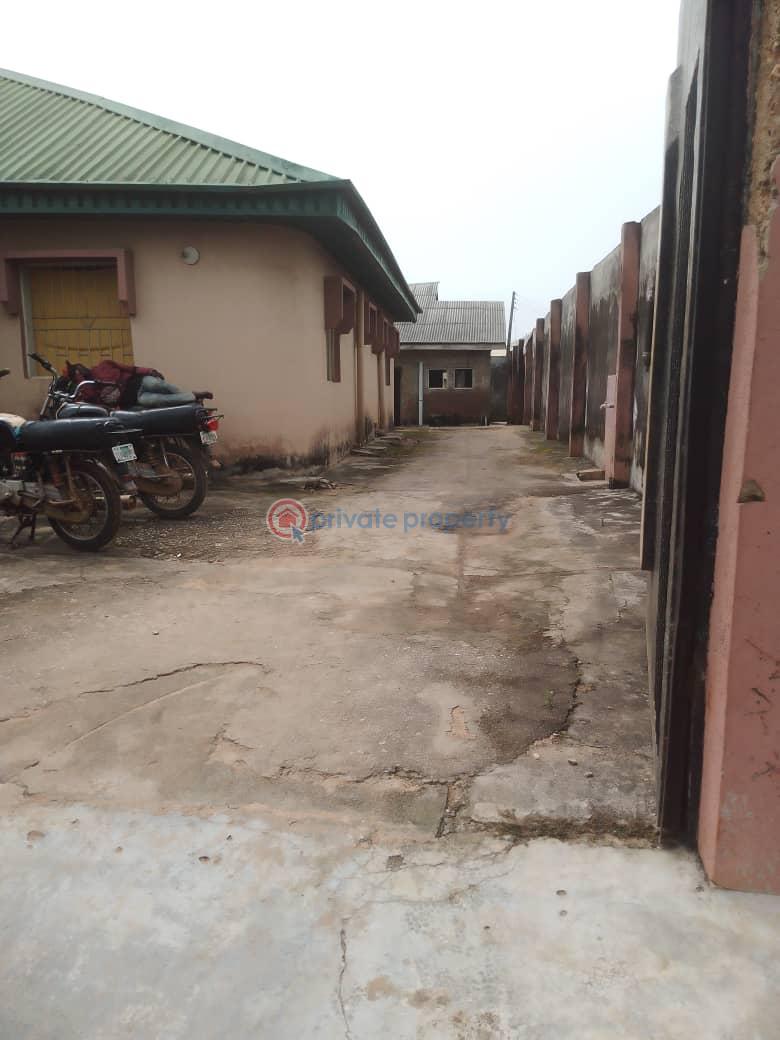 A 4-bedroom bungalow and a large hall used as a bakery with 4 offices - 2 4 bedroom Detached Bungalow For Sale Mowe Ogun area  - 2