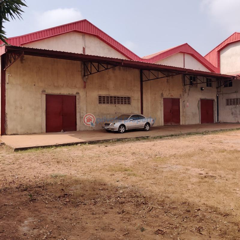 A 6bay warehouse/factory buildings with office on 7045sq mtrs of land with cofo - 1 Warehouse For Sale Sasure Road, By Medina Estate, Off Agbara At An Expressway, Igbesa, Ogun State. About 10 To 15minutes Drive From Agbara Bus Stop Agbara (Ogun) Ogun area  - 1