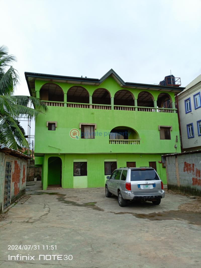 A 6bedroom all ensuite duplex with 3shops on a tarred road - 7 6 bedroom Detached Duplex For Sale An Estate At Cement Mangoro Ikeja Lagos - 7